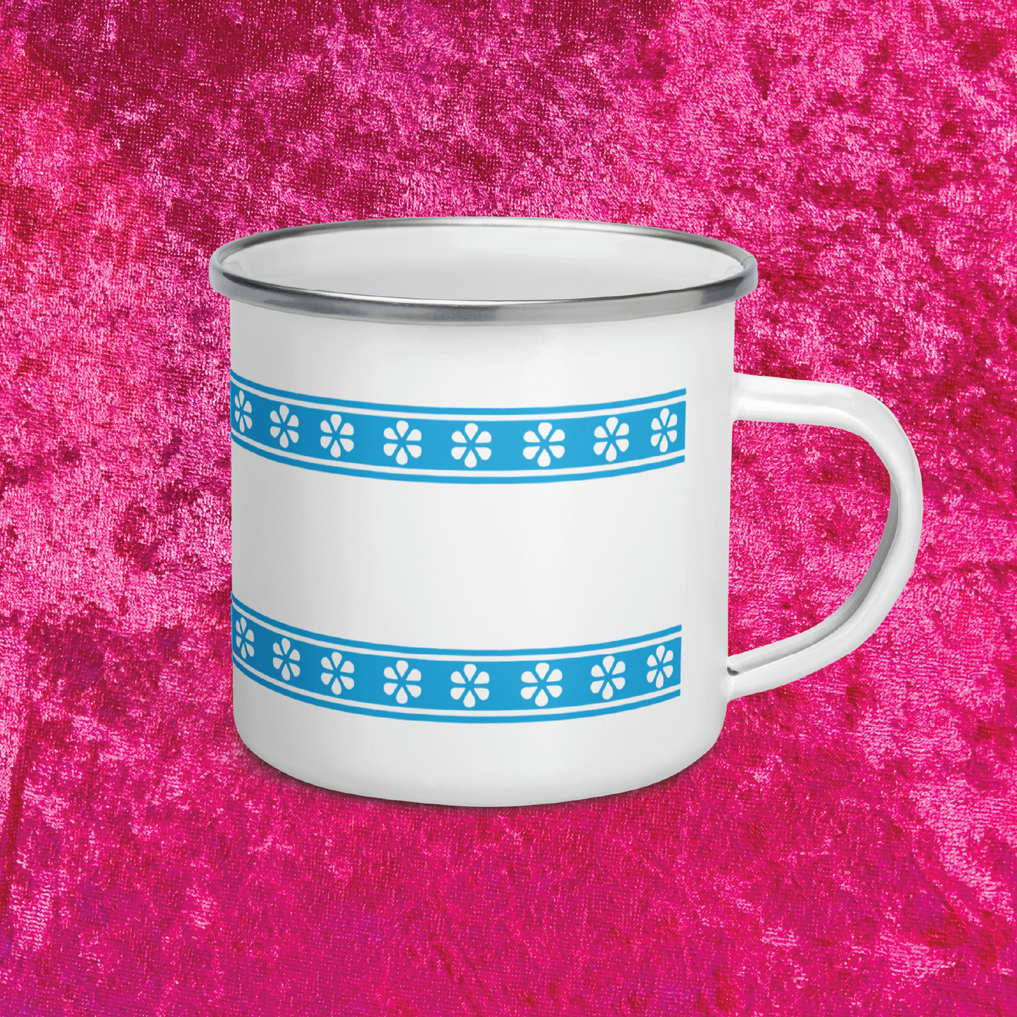 Blue Ribbon 12 oz Enamel Camp Mug