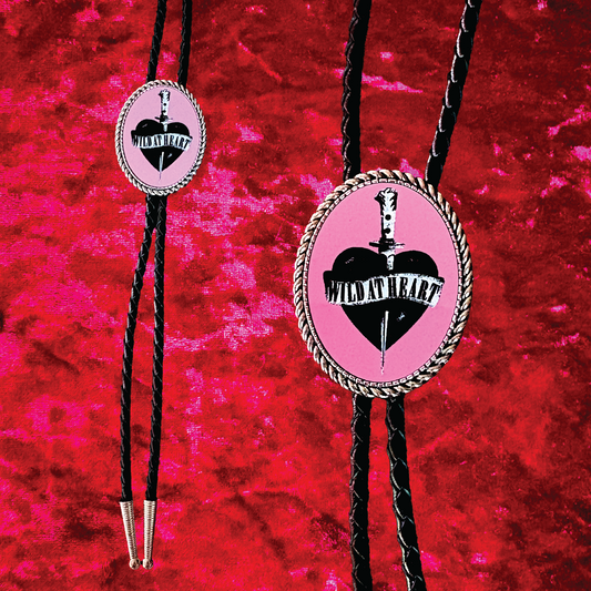 Wild at Heart Leather Bolo Tie