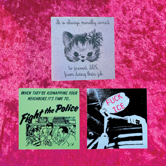 F*CK ICE Sticker Pack - Contribute to Carolina's GoFundMe