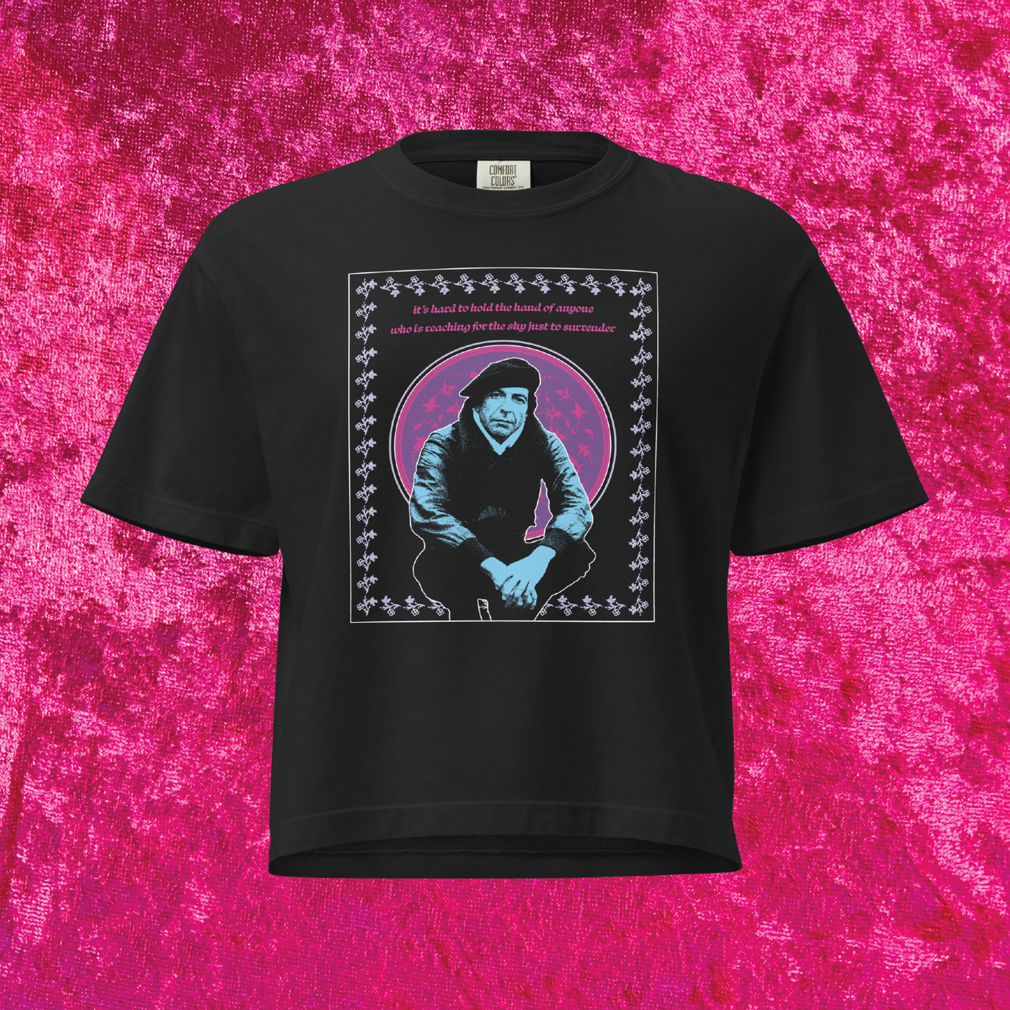 Leonard Cohen Cropped Tee
