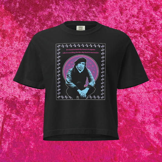 Leonard Cohen Cropped Tee