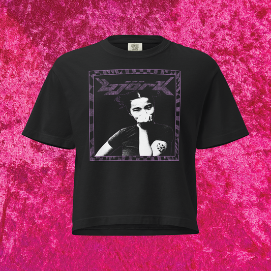 Bjork Violently Happy Cropped Tee