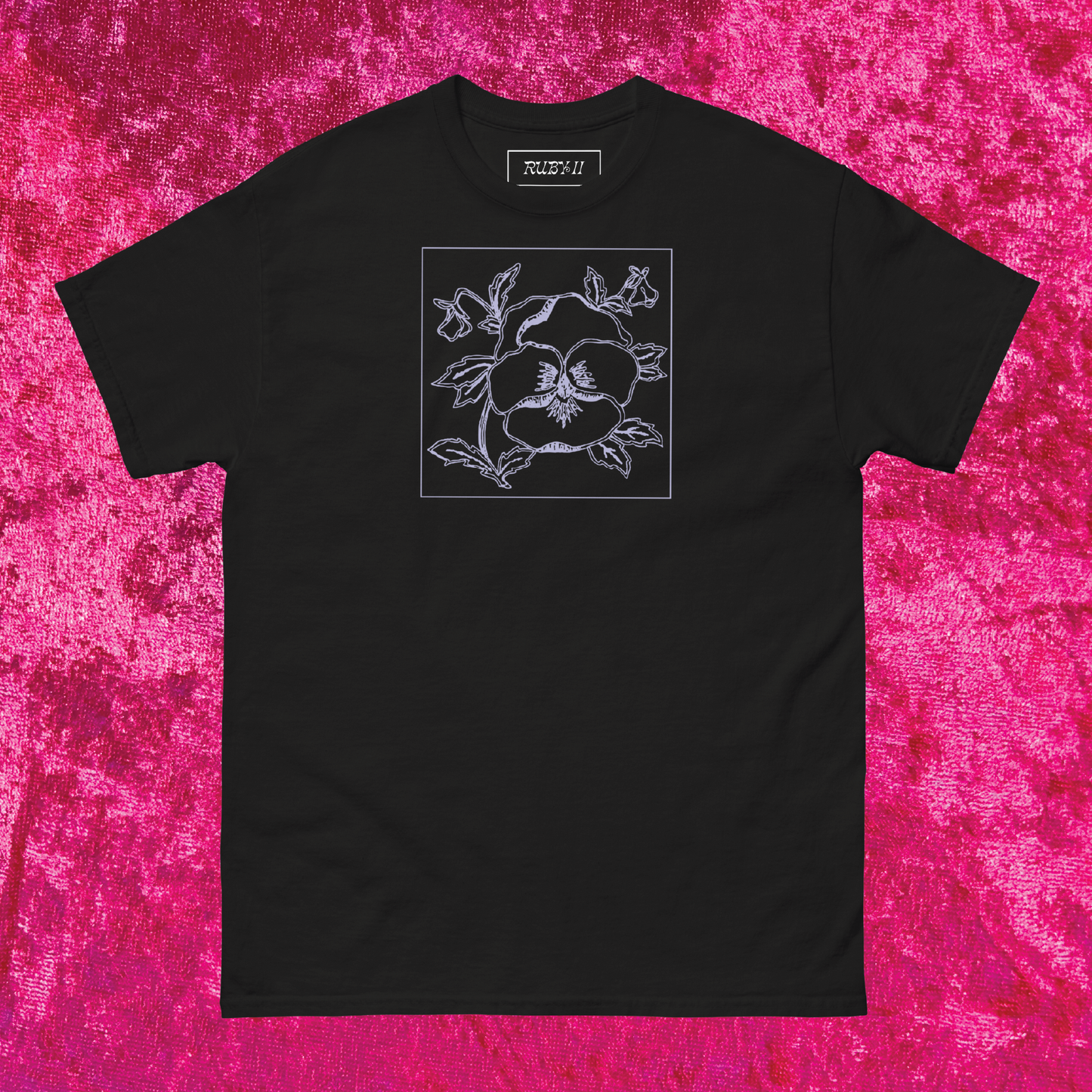 Pansy T-Shirt - Black or Navy