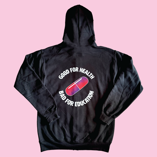 Akira Good For Health Bad For Education Zip Hoodie Black