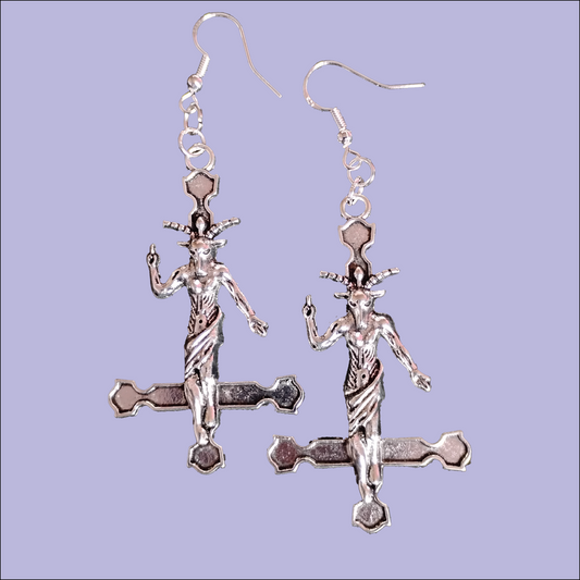 Inverted Cross Earrings