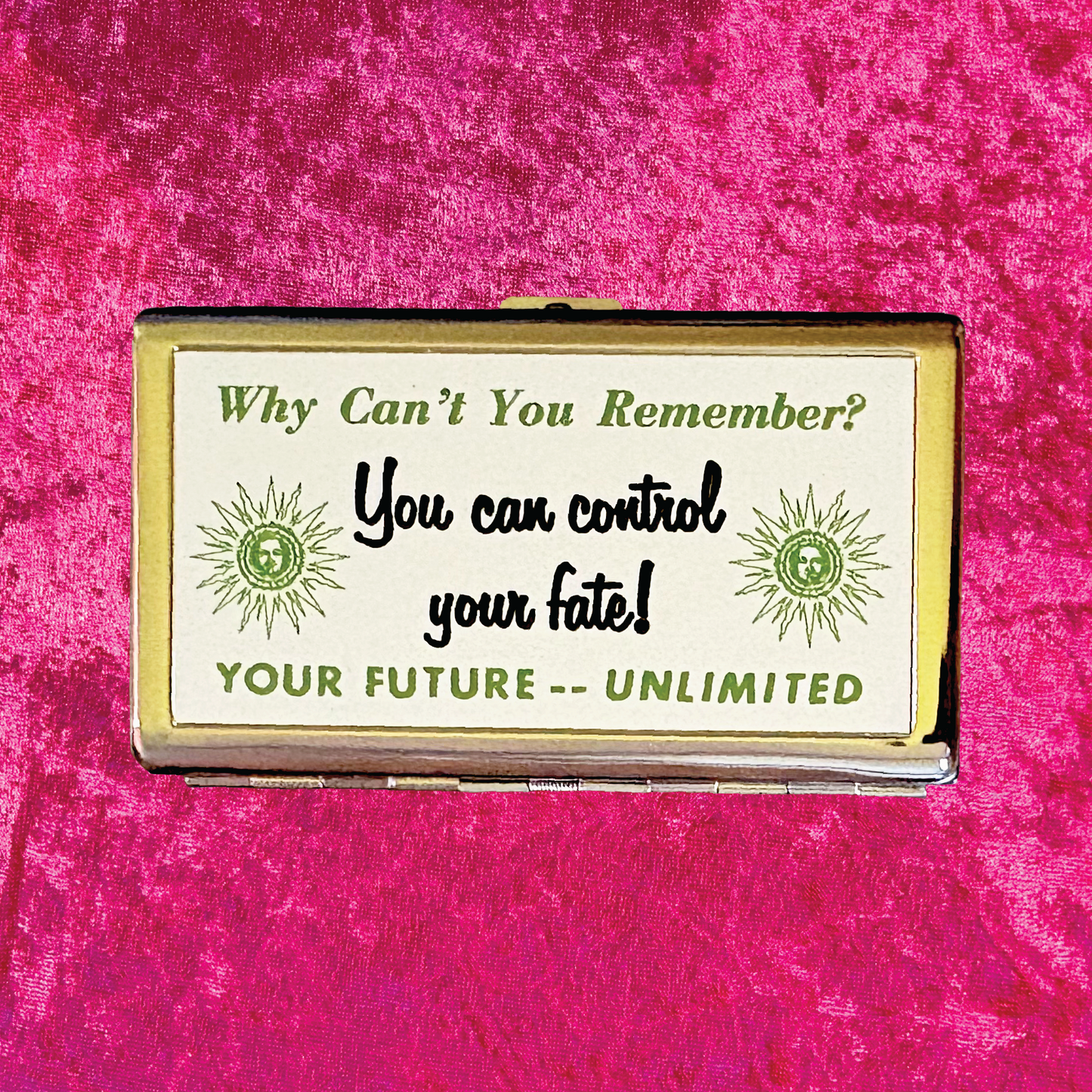 Control Your Fate Metal Cigarette Case