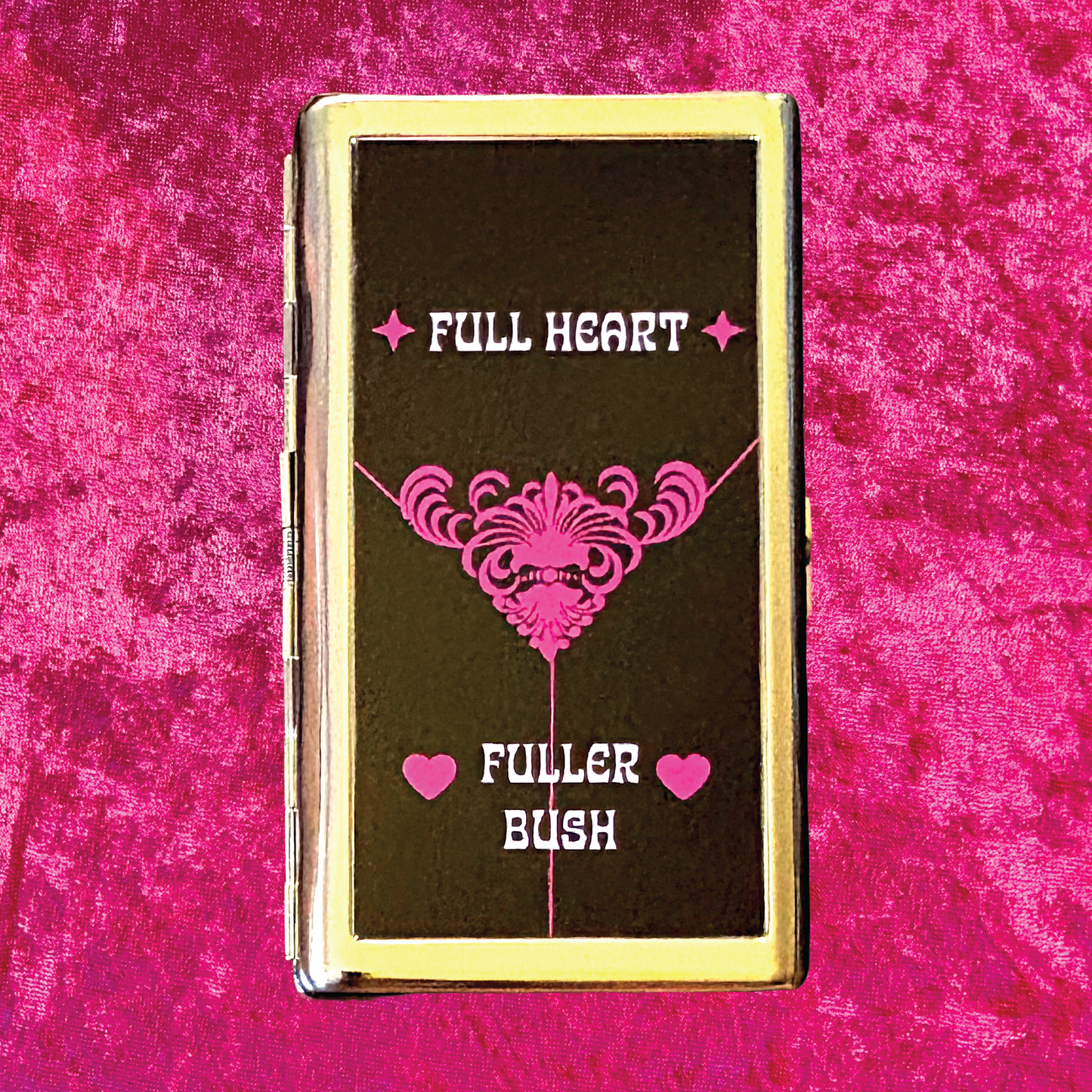 Full Heart Metal Cigarette Case
