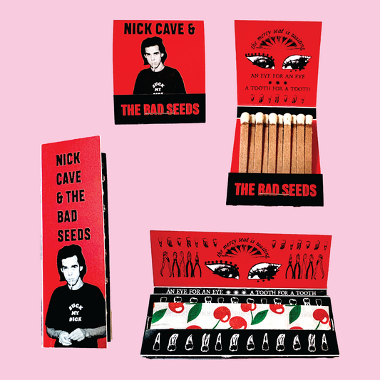 Nick Cave & the Bad Seeds Cherry Rolling Papers & Matchbook Set