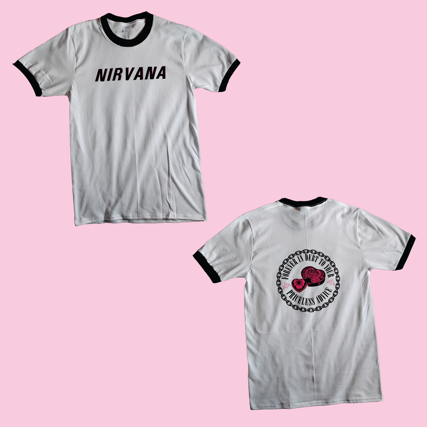 Nirvana Heart Shaped Box Ringer T-Shirt