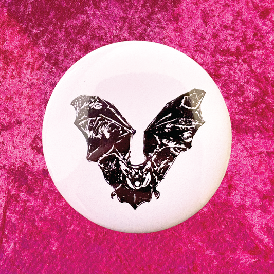 Batty 2.25" Pinback Button
