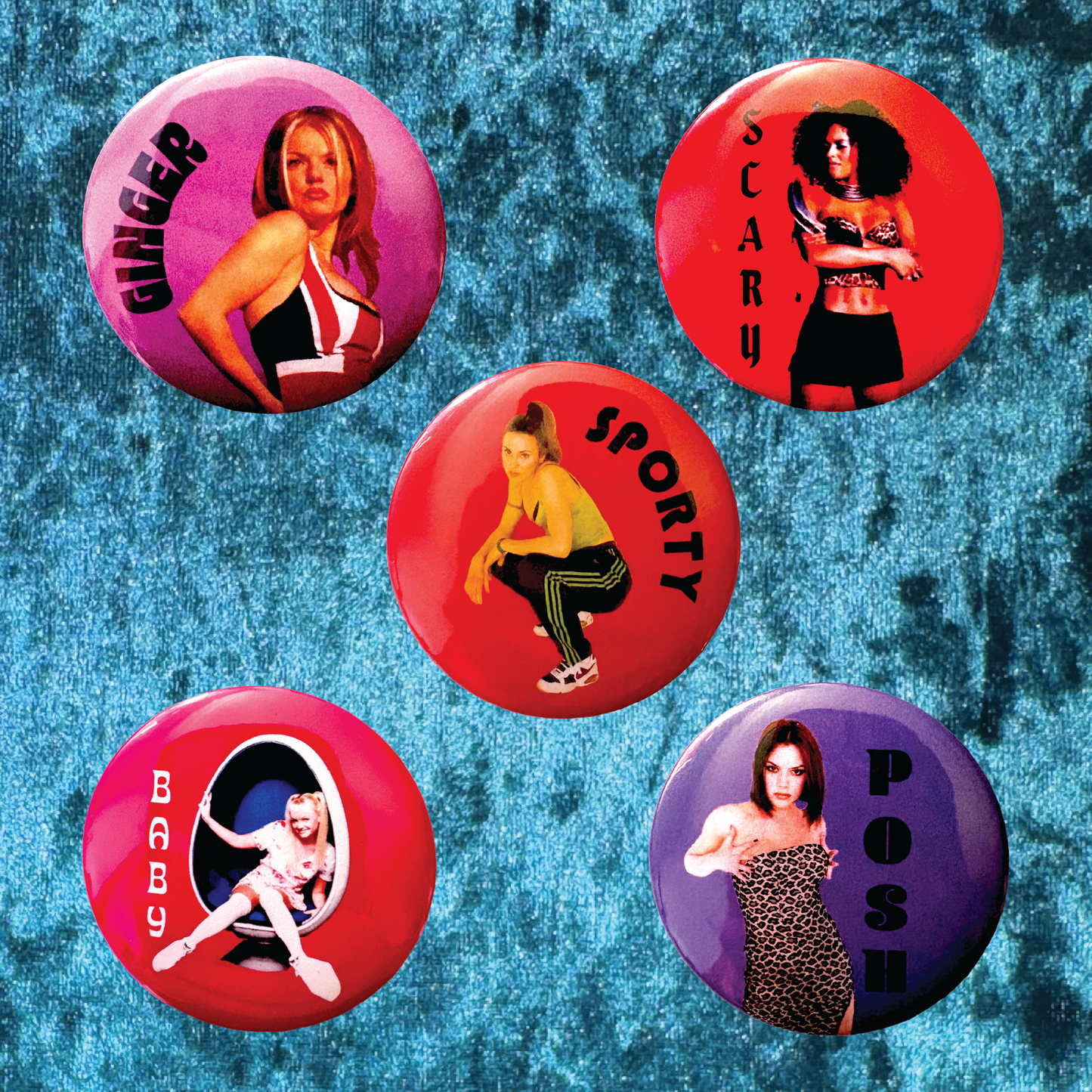 Spice Girls 2.25" Pinback Button - Single or Set