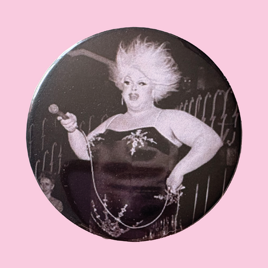 Divine Performing 2.25" Pinback Button