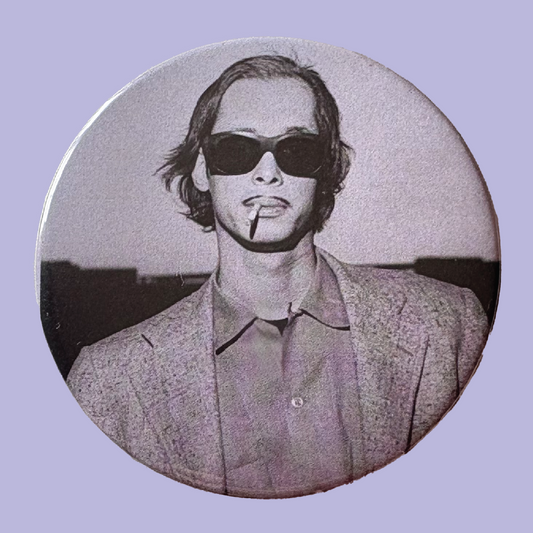 John Waters Smoking 2.25" Pinback Button