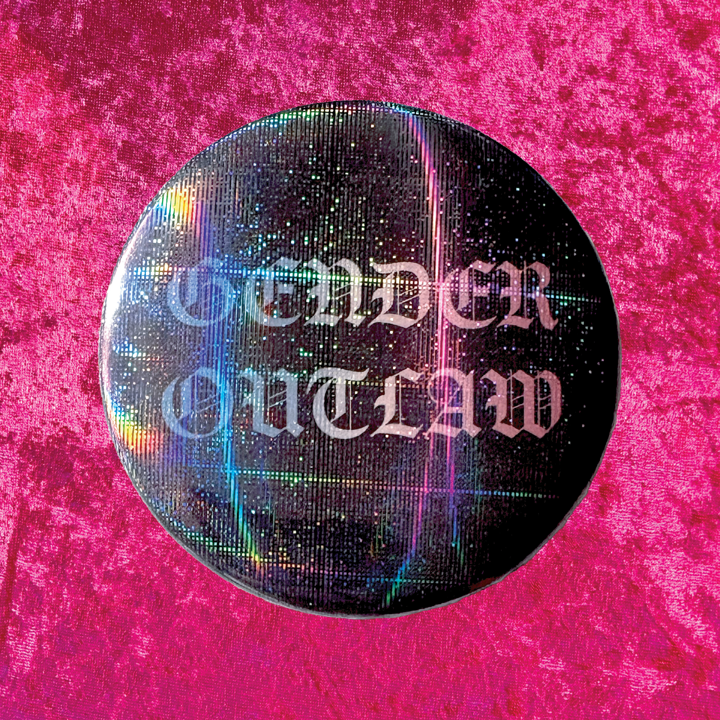 Gender Outlaw 2.25" Pinback Button - Contribute to Prairieland Political Prisoners Commissary