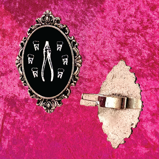 Pulling Teeth Adjustable Statement Ring