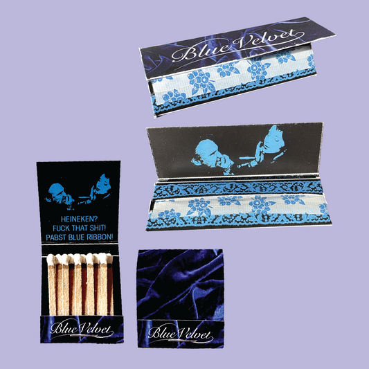 Rolling Paper & Matchbook Set - Blue Velvet