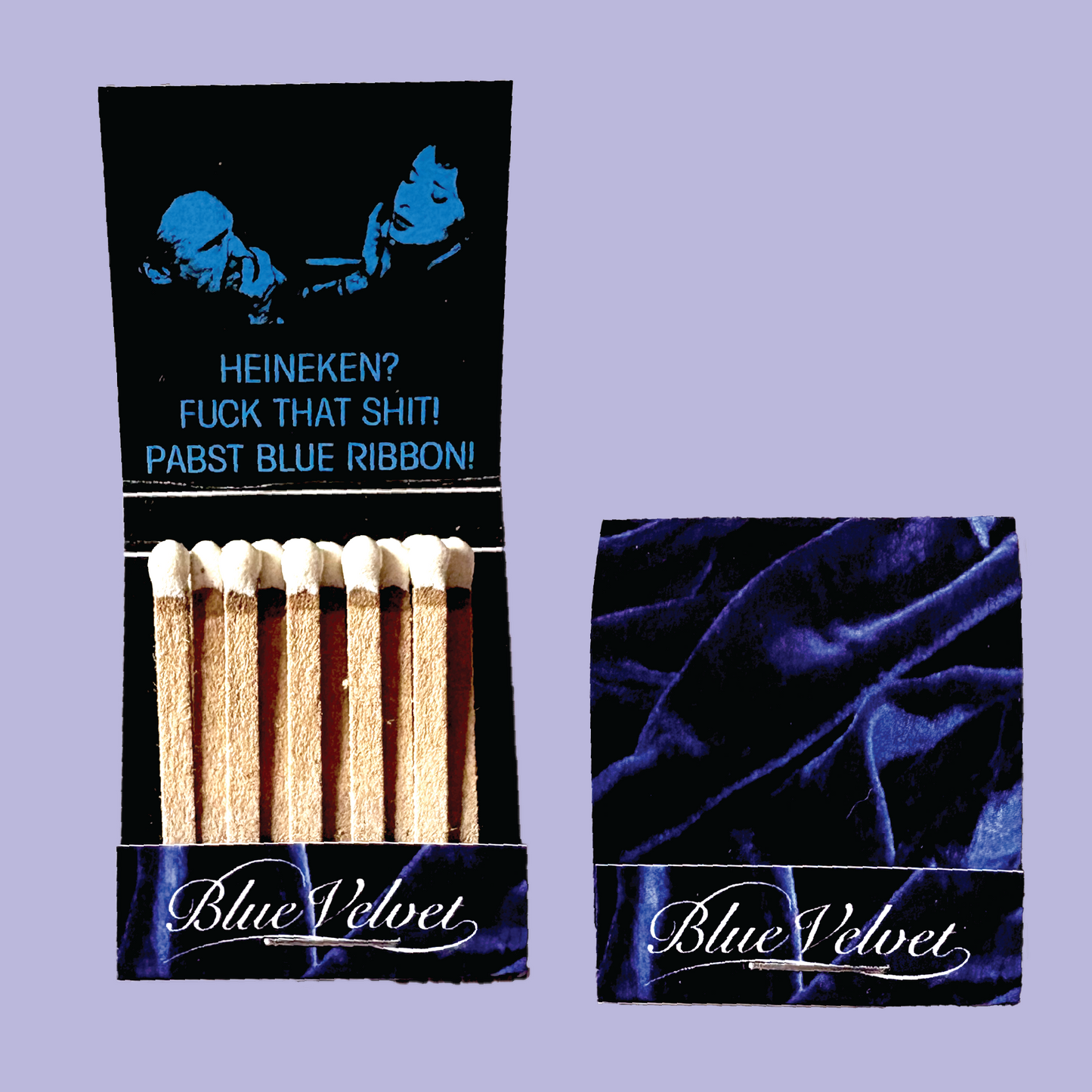 Rolling Paper & Matchbook Set - Blue Velvet