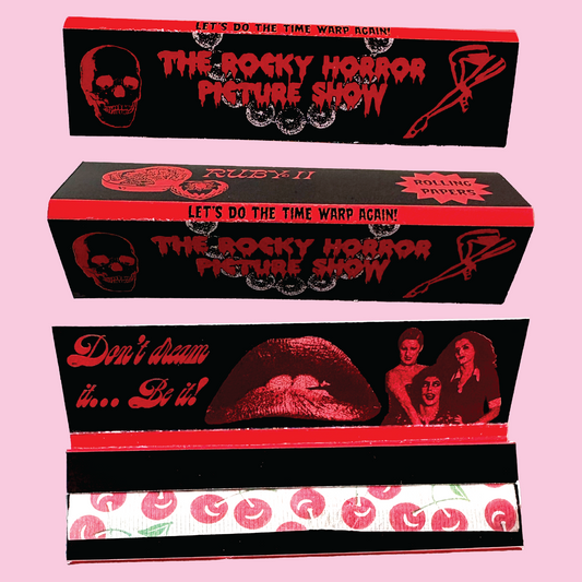 Rocky Horror Picture Show King Size Rolling Papers - Cherry Flavored or Black