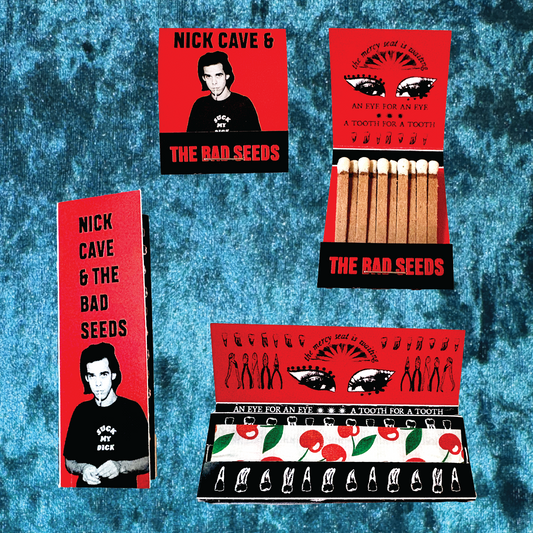 Nick Cave & the Bad Seeds Cherry Rolling Papers & Matchbook Set