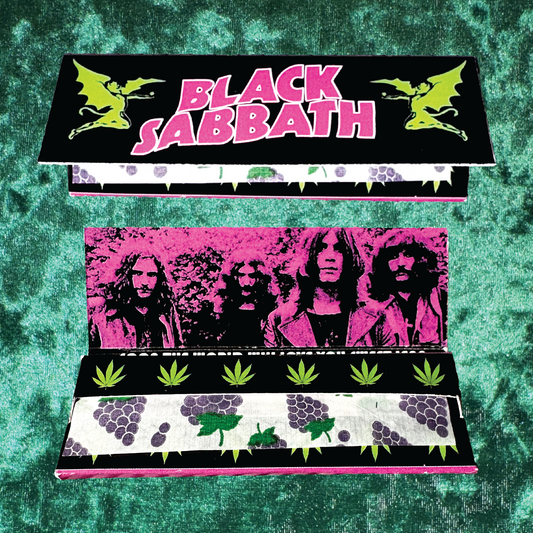 Black Sabbath Rolling Papers - Grape or Unflavored Black