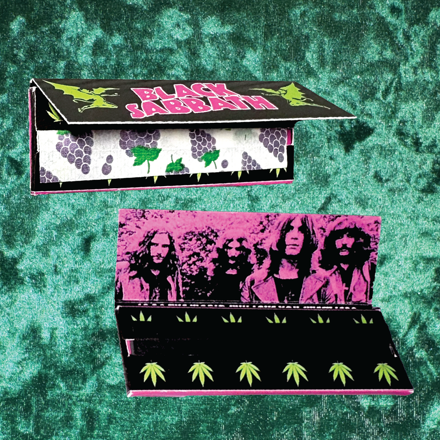 Black Sabbath Rolling Papers - Grape or Unflavored Black