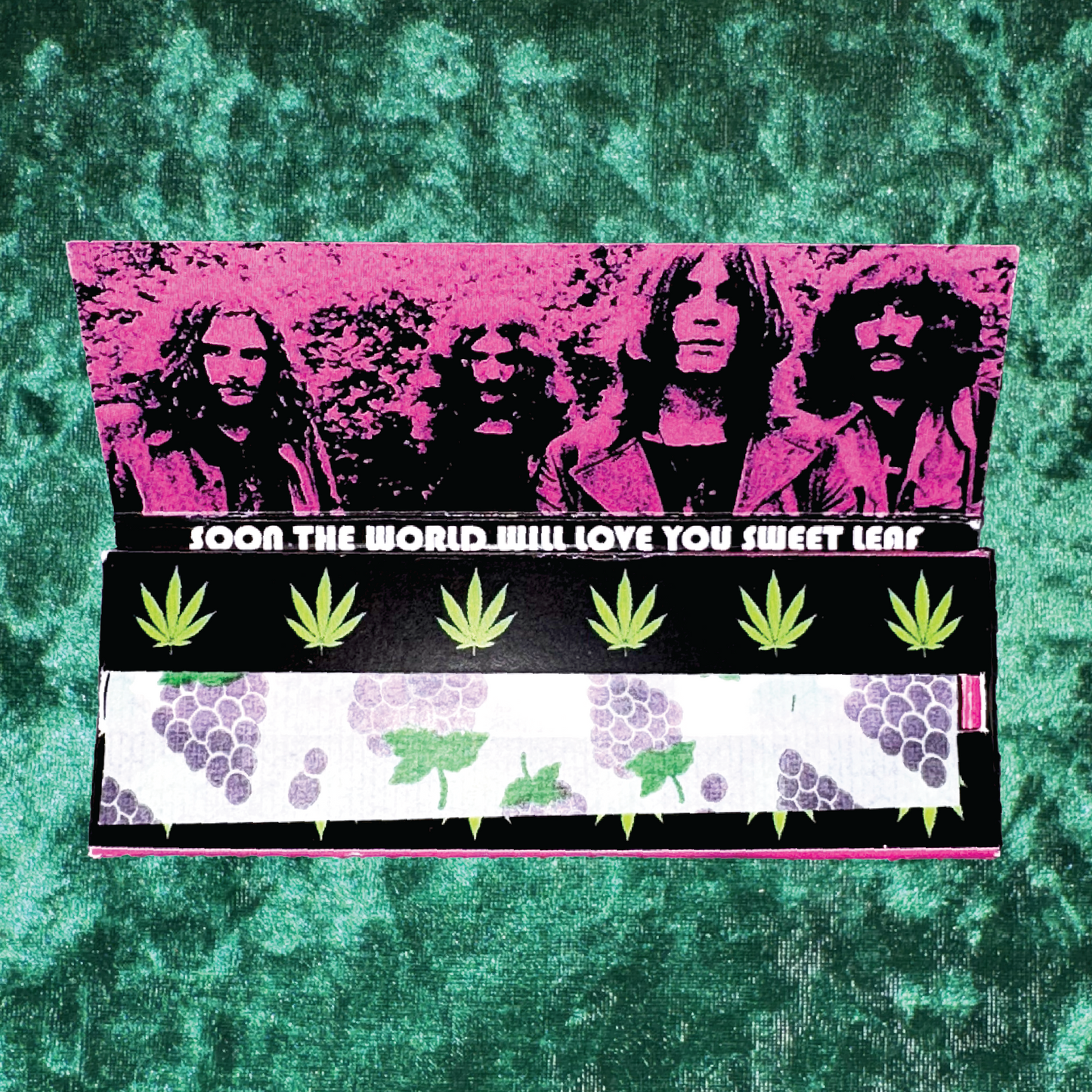 Black Sabbath Rolling Papers - Grape or Unflavored Black
