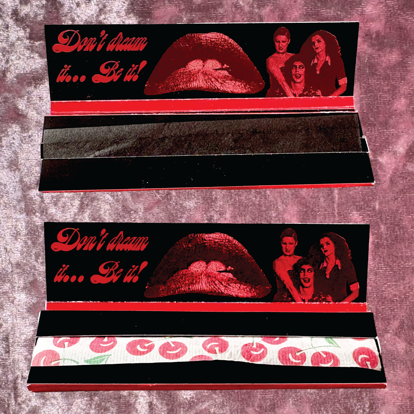 Rocky Horror Picture Show King Size Rolling Papers - Cherry Flavored or Black