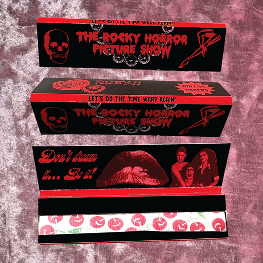 Rocky Horror Picture Show King Size Rolling Papers - Cherry Flavored or Black