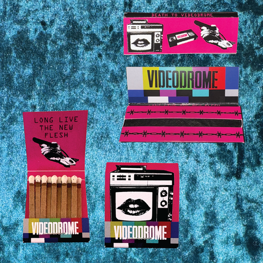 Videodrome - Rolling Paper & Matchbook Set