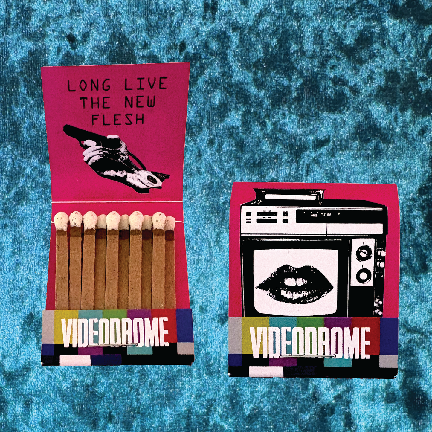 Videodrome - Rolling Paper & Matchbook Set