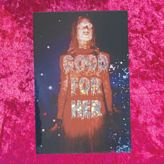 Carrie Good For Her Glitter Sticker
