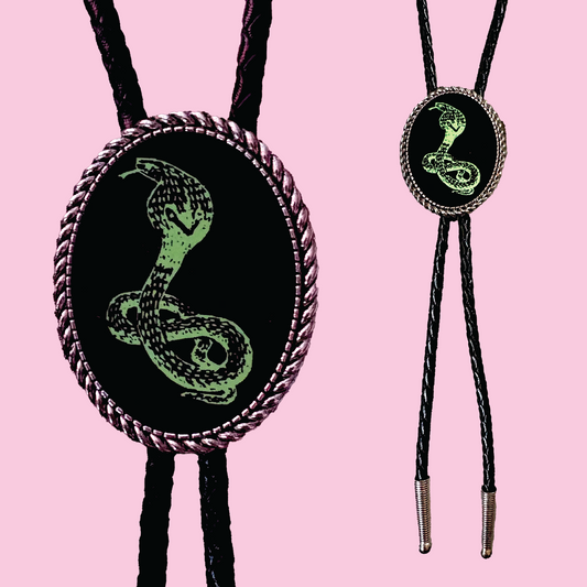 Reptile Master Leather Bolo Tie