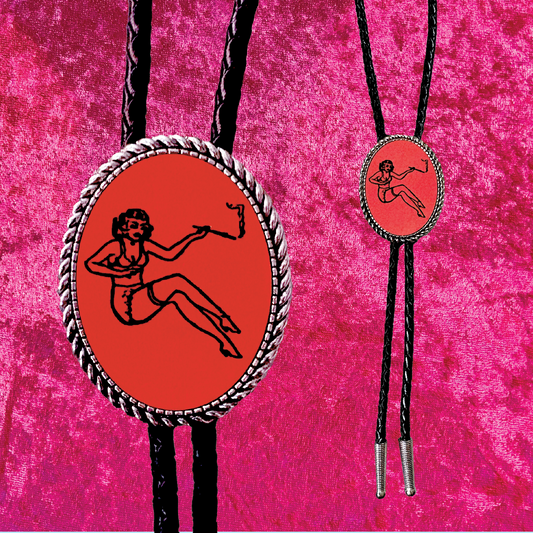 Lil Lady Leather Bolo Tie