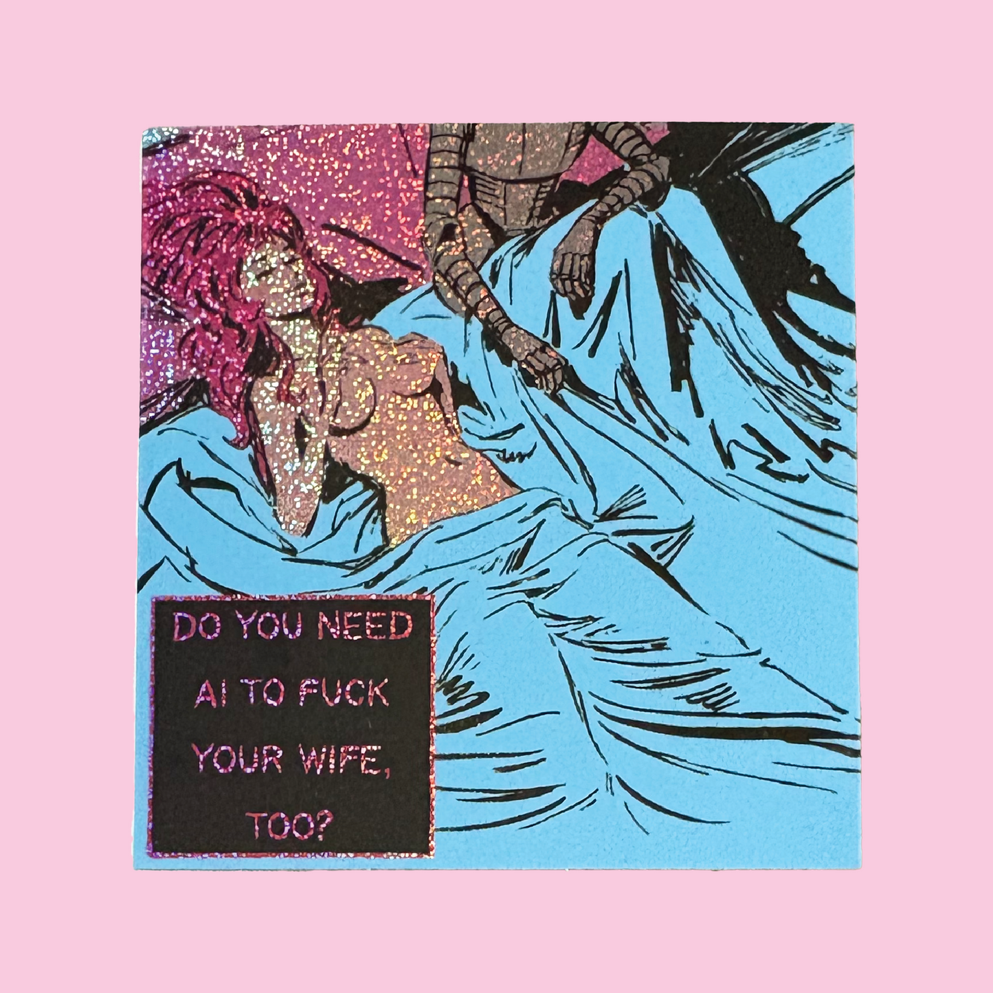Do You Need AI? Pixie Glitter Sticker