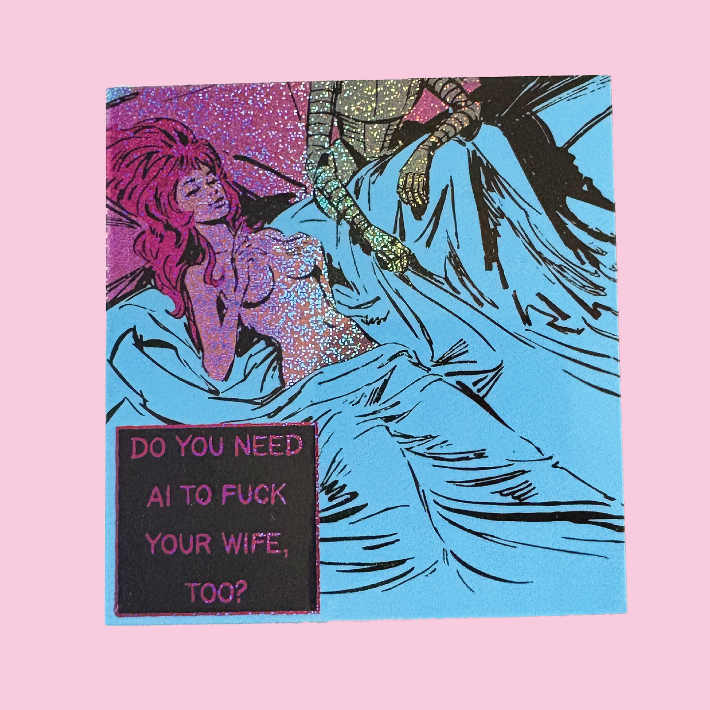 Do You Need AI? Pixie Glitter Sticker