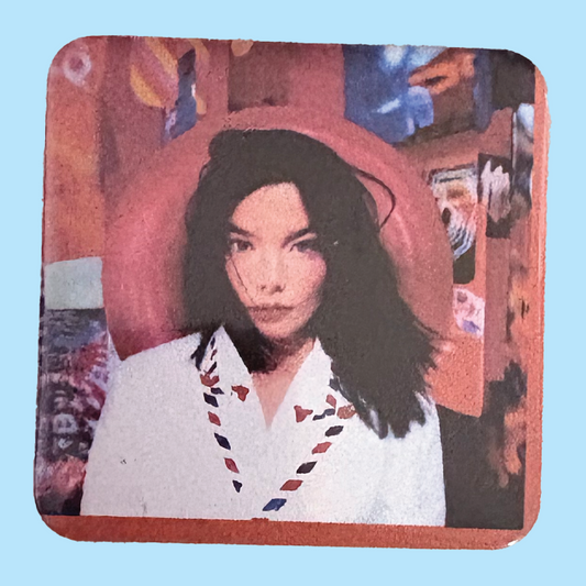 Bjork Post Album Pinback Button