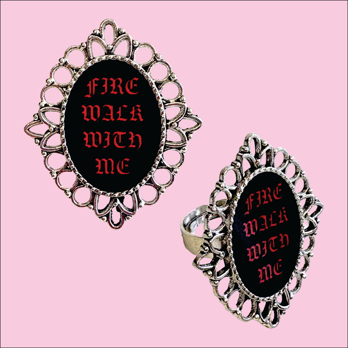 Fire Walk With Me Statement Ring