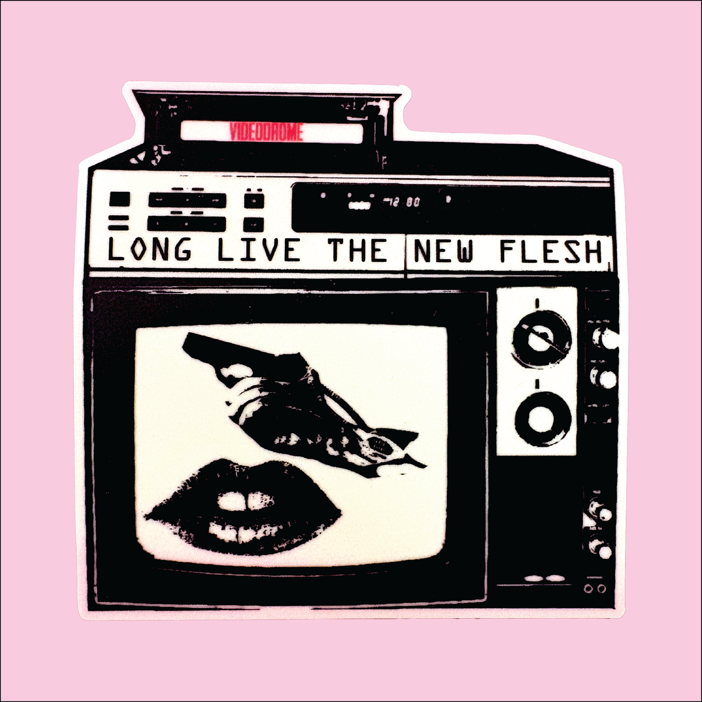 Videodrome Glow In The Dark Sticker