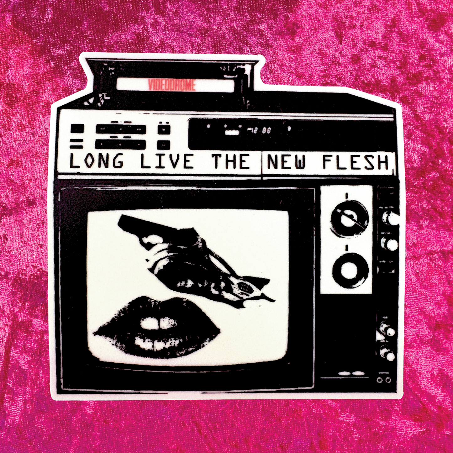 Videodrome Glow In The Dark Sticker