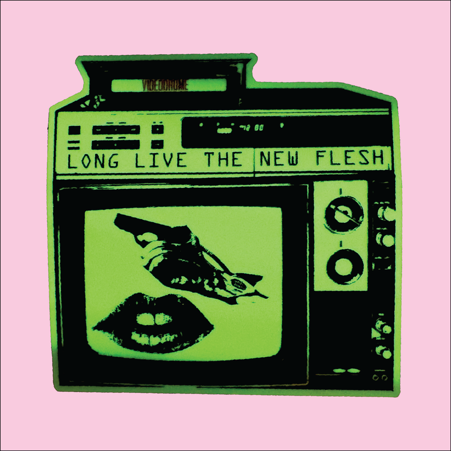 Videodrome Glow In The Dark Sticker