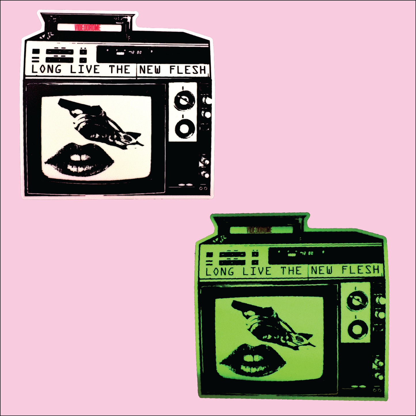 Videodrome Glow In The Dark Sticker