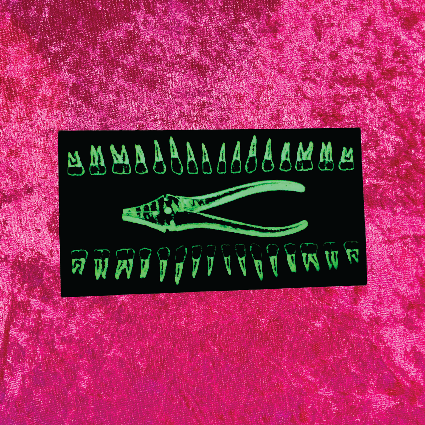 Pulling Teeth Glow in the Dark Sticker