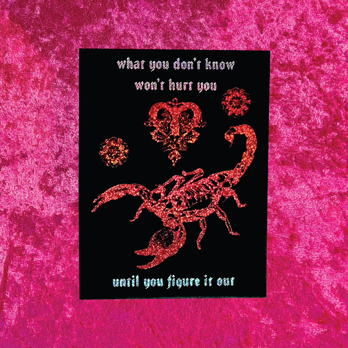 Figure It Out Pixie Glitter Sticker