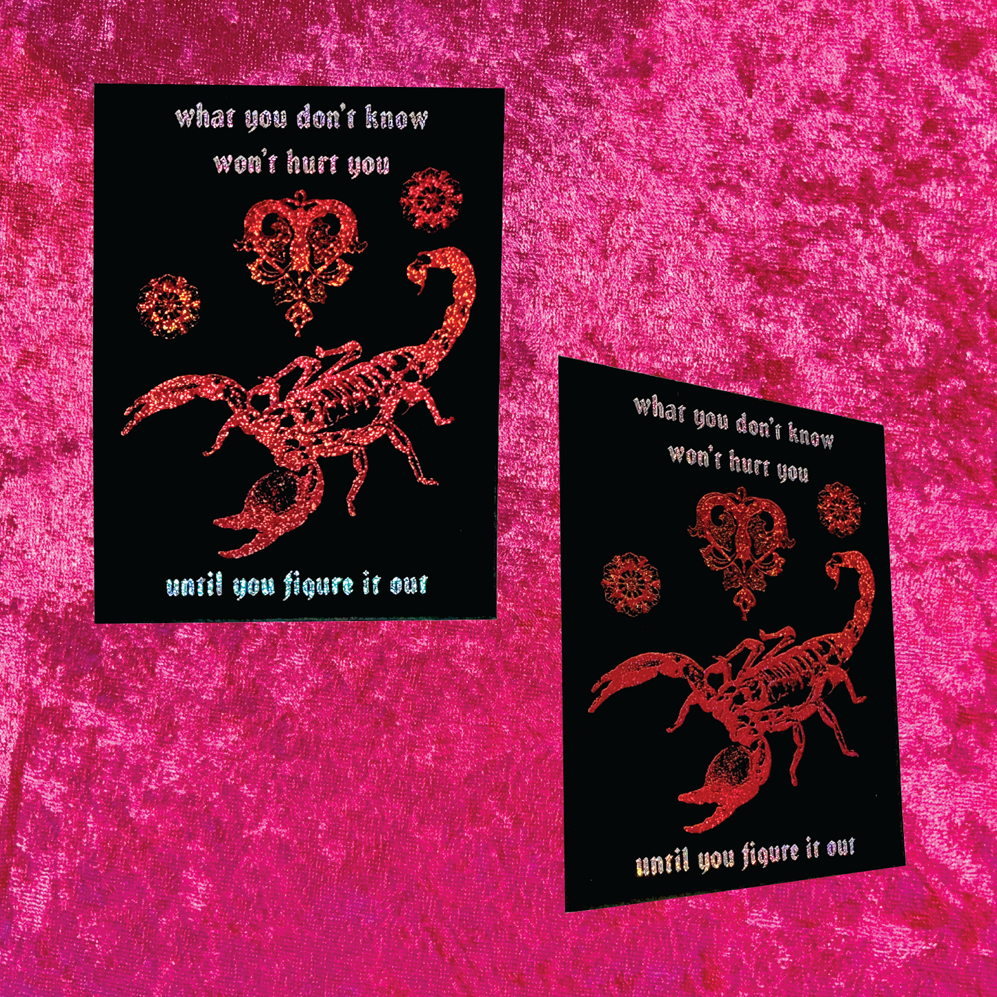 Figure It Out Pixie Glitter Sticker