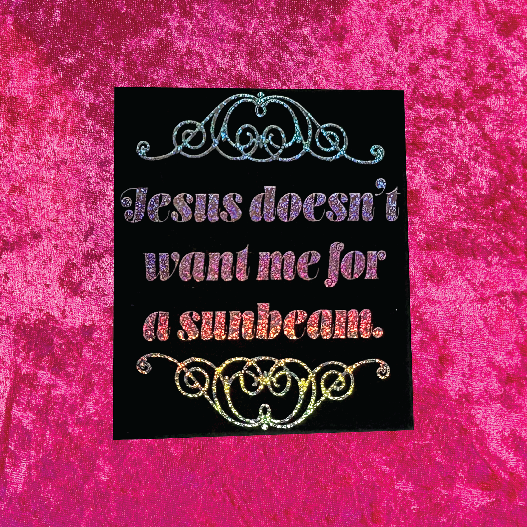 Sunbeam Pixie Glitter Sticker – Ruby II