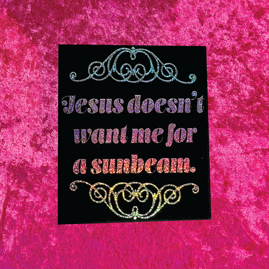 Sunbeam Pixie Glitter Sticker