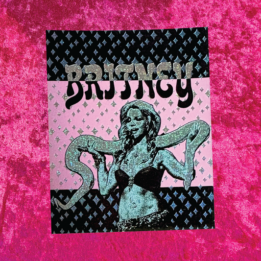 Britney Spears Pixie Glitter Sticker