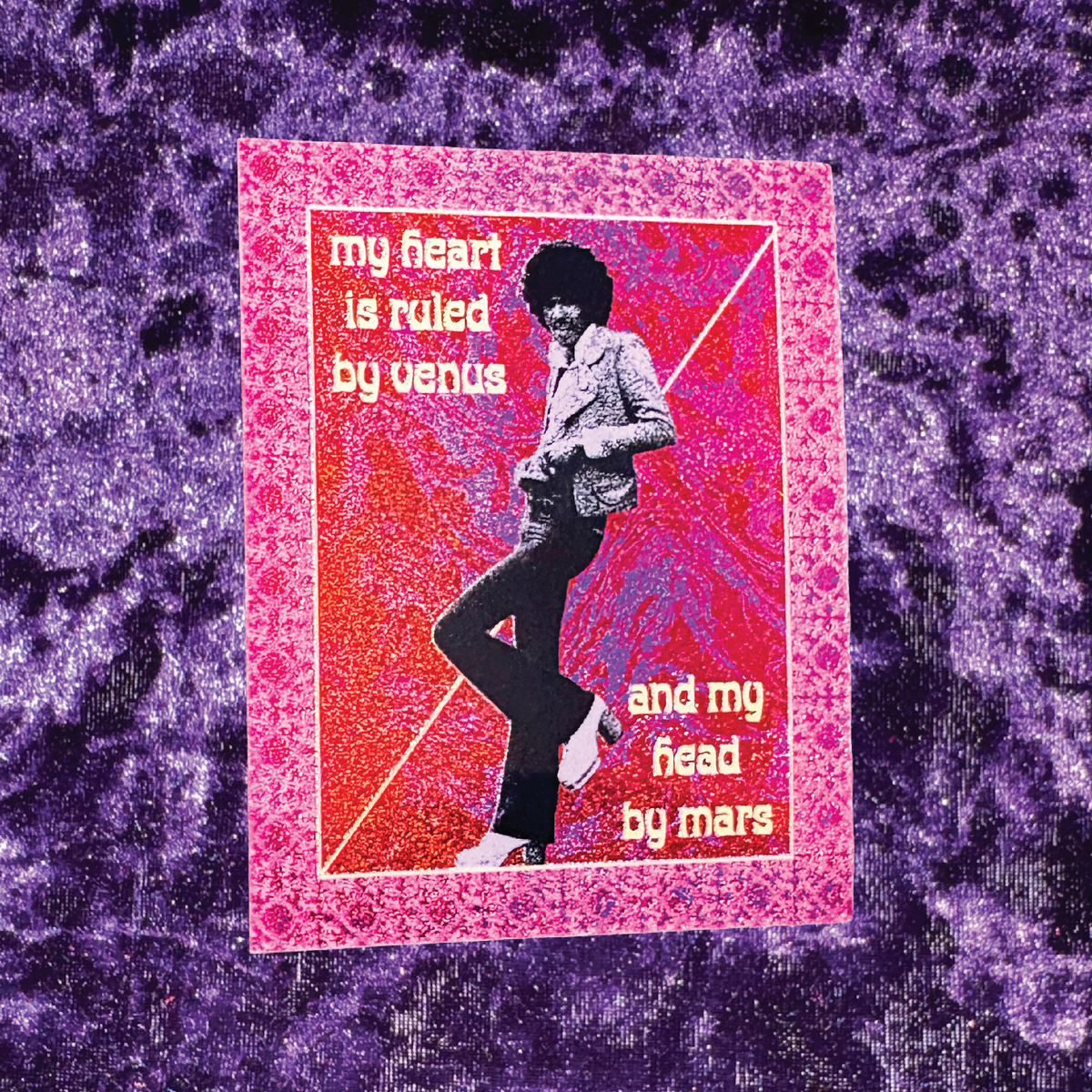 Phil Lynott Thin Lizzy Pixie Glitter Sticker