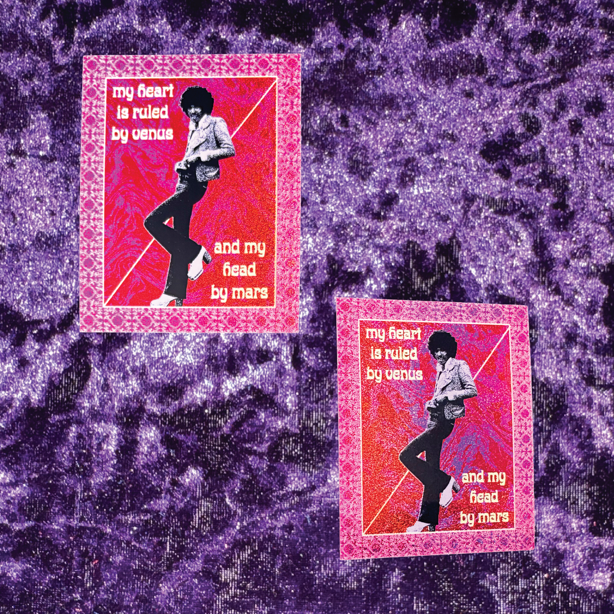 Phil Lynott Thin Lizzy Pixie Glitter Sticker