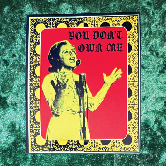 Lesley Gore You Don't Own Me Glossy Sticker